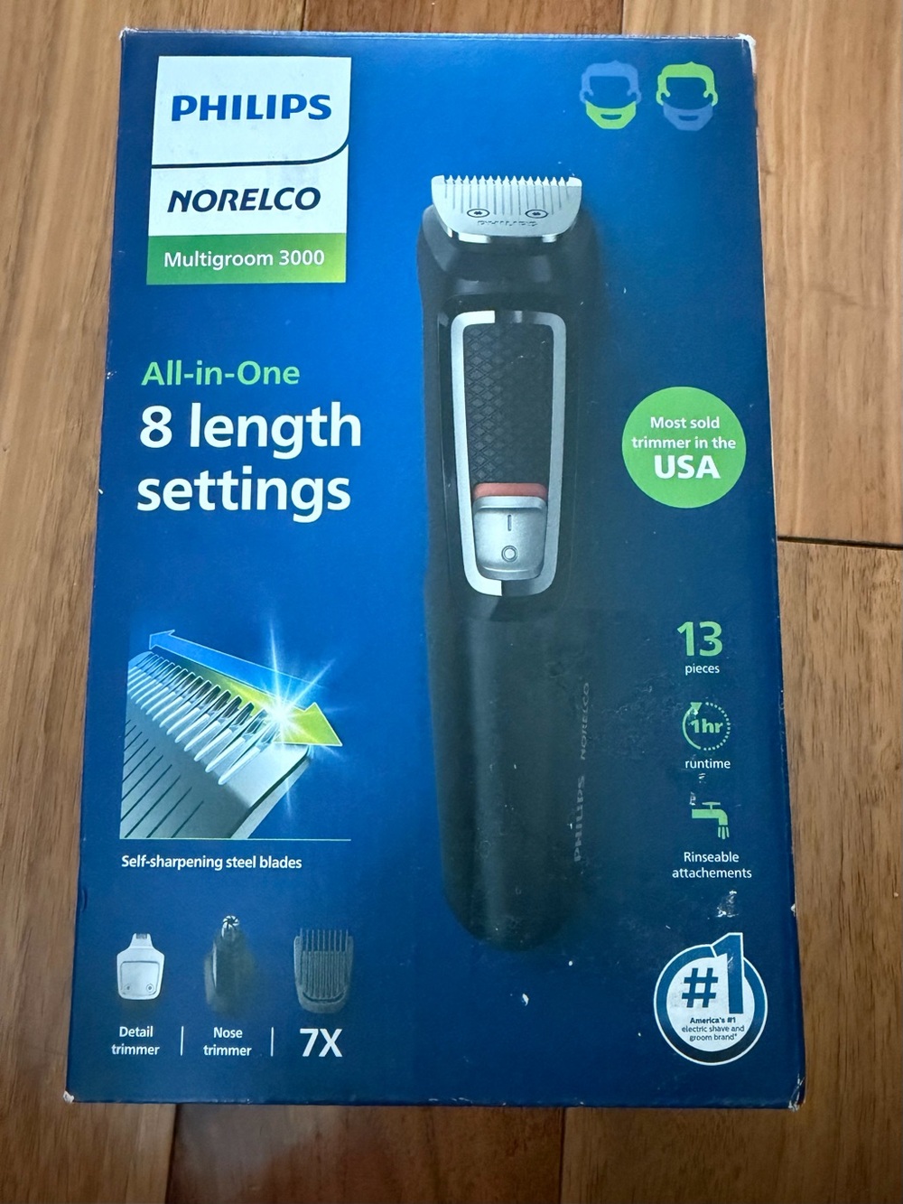 Norelco Philips Multigroom 3000 All-in-One Trimmer 13 pieces New in Box
